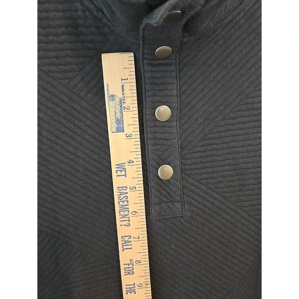 Goodfellow & Co. Men's Snap Pullover Sweatshirt Medium Dark Gray *New* - Picture 3 of 11